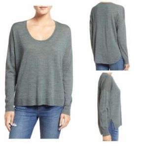 NWT Madewell Northlight Merino Green Pullover Sweater